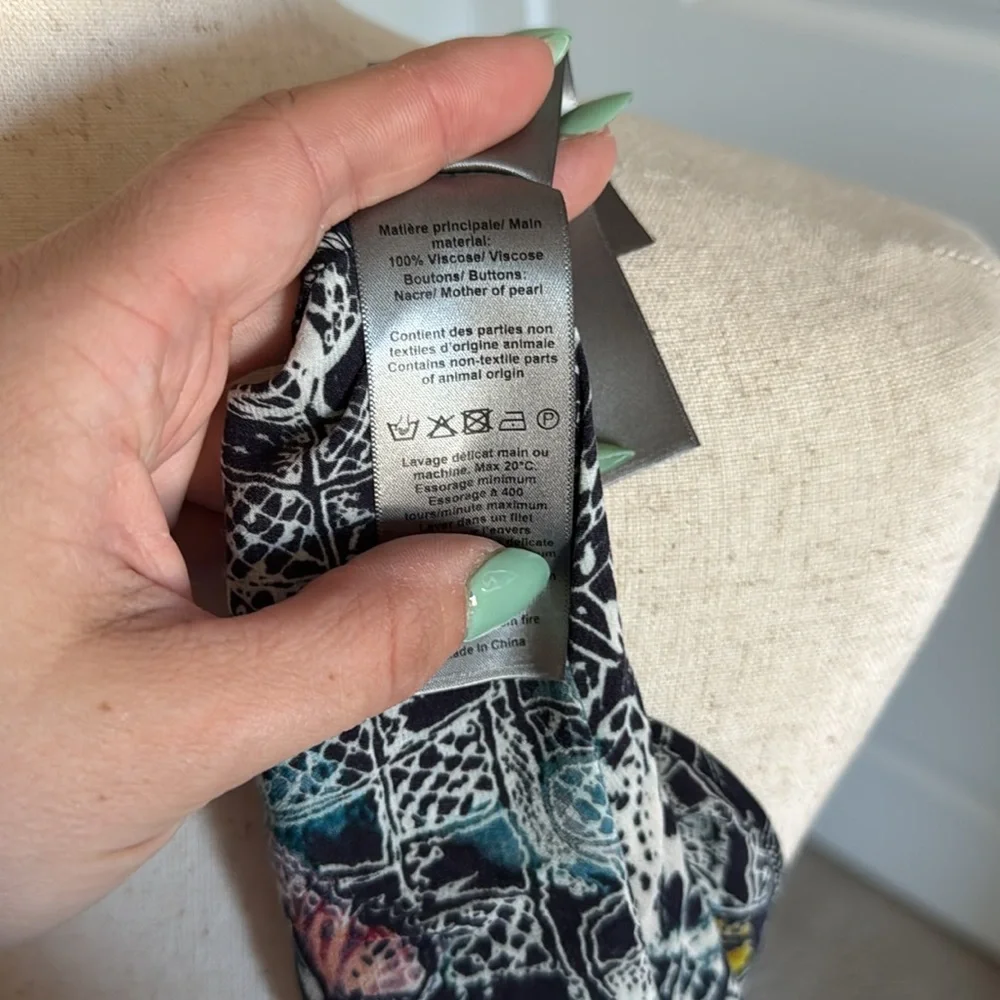 NWT Zadig & Voltaire Rimaz Dress color Encre size medium - Picture 9 of 9